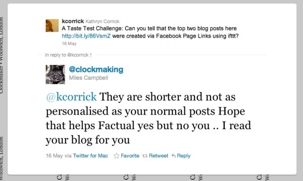 Twitter comment from Miles Campbell Twitter comment from Miles Campbell